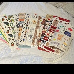 DOODLEBUG & other brands of STICKERS 13 Sheet Animal Pet Dog Bug Butterfly NEW